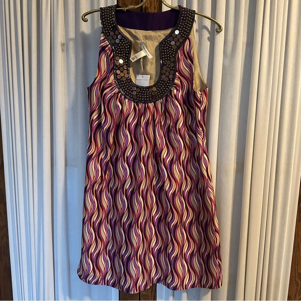 Laundry by Design Silk Sequin Tunic Dress